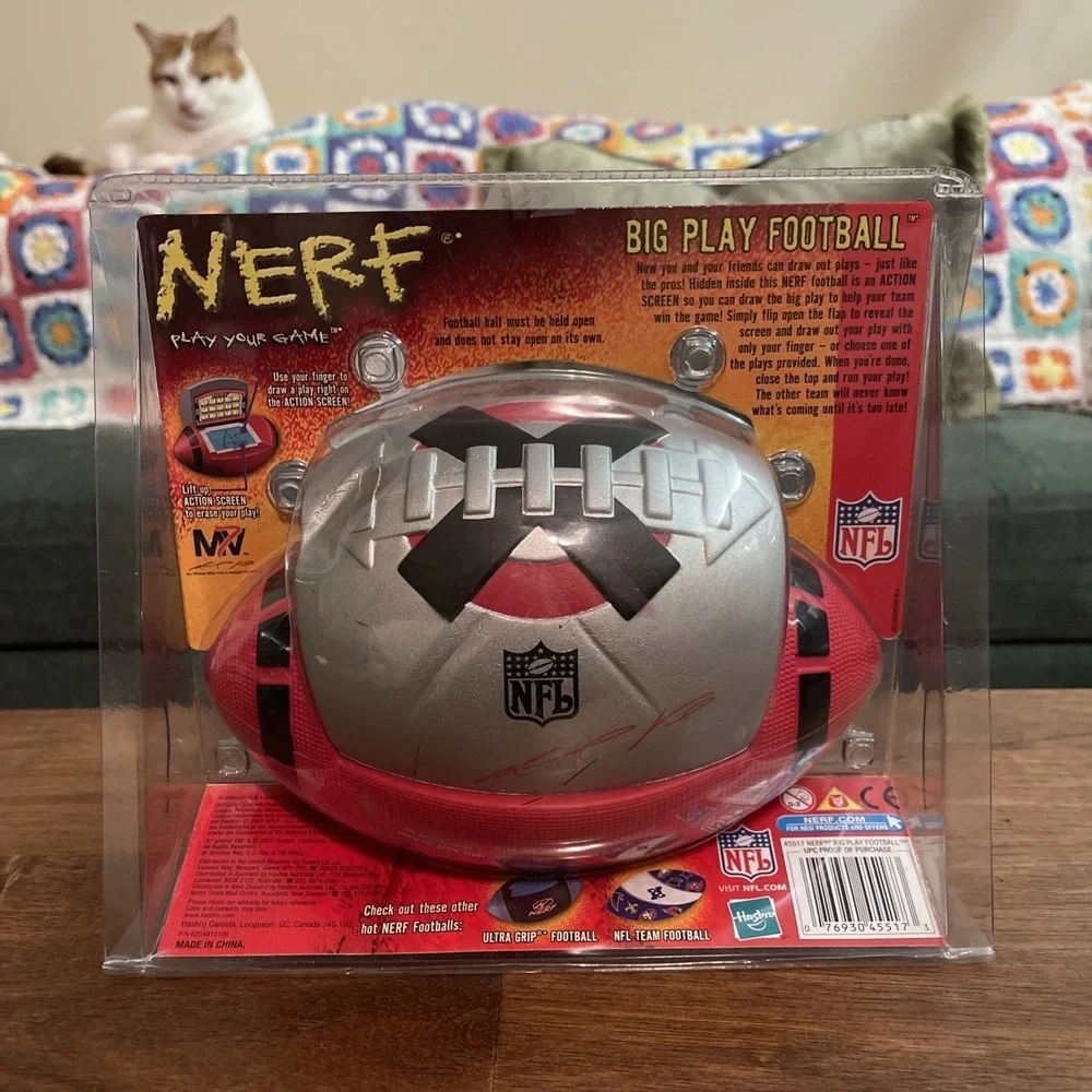 Vtg 2003 Nerf Big Play Michael Vick Football Rare Play calling / Route Panel NEW